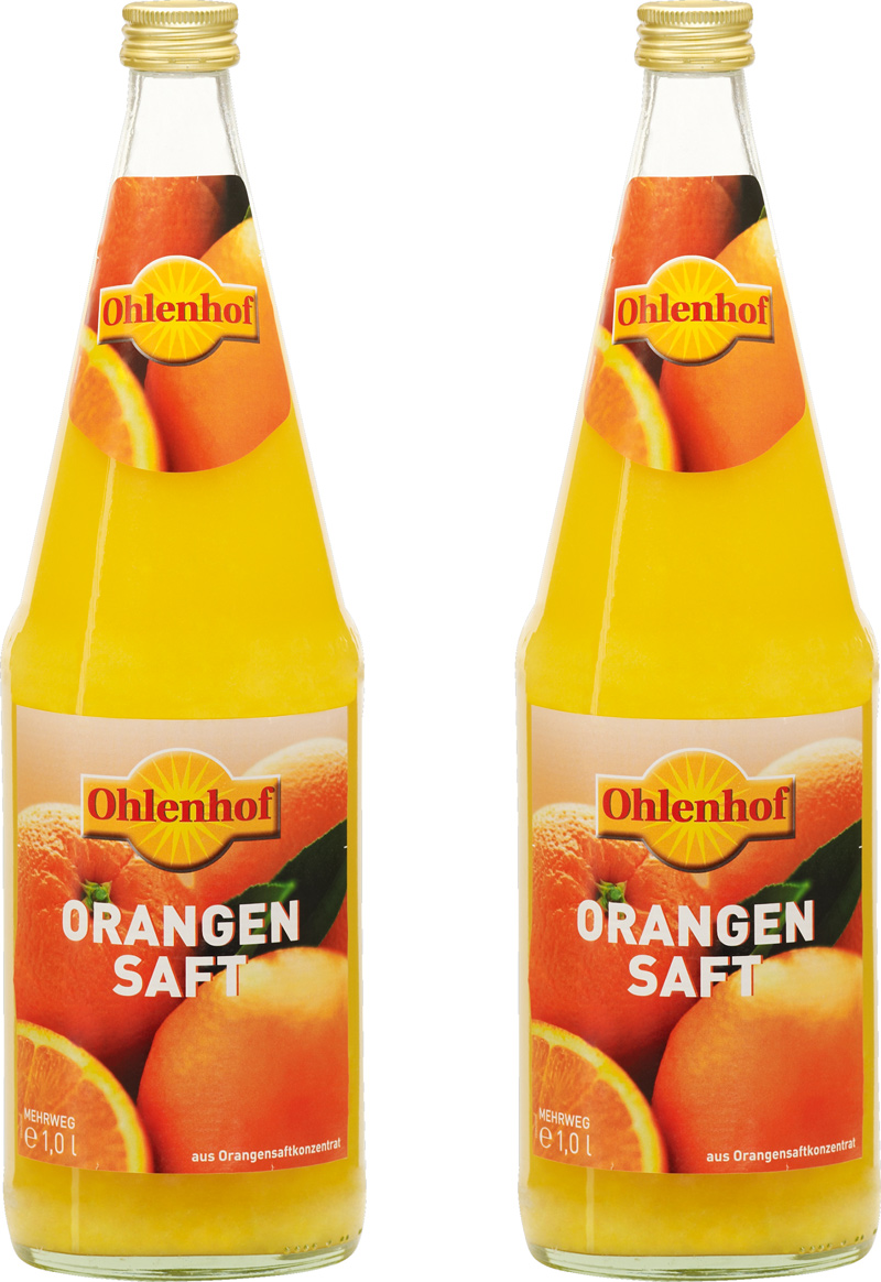 Ohlenhof Orangensaft 6/1,0L Glas